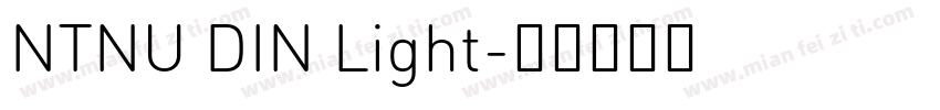 NTNU DIN Light字体转换